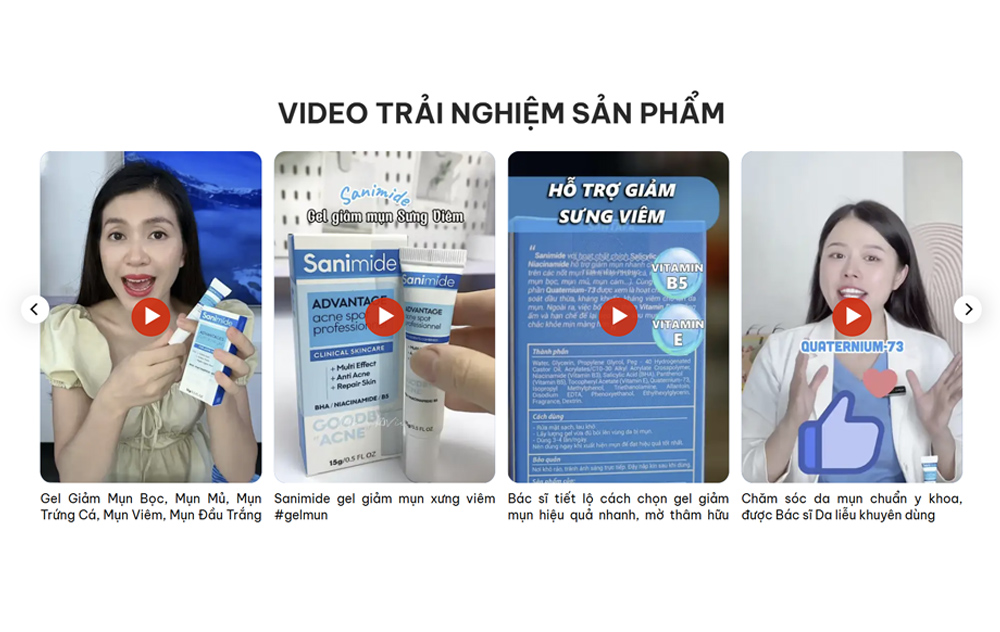 Video trải nghiệm sản phẩm